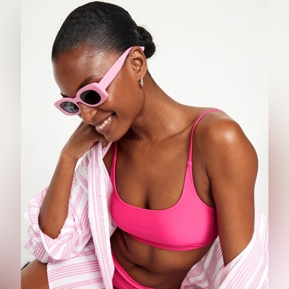 Scoop-Neck Bikini Swim Top NWT - Picture 2 of 4